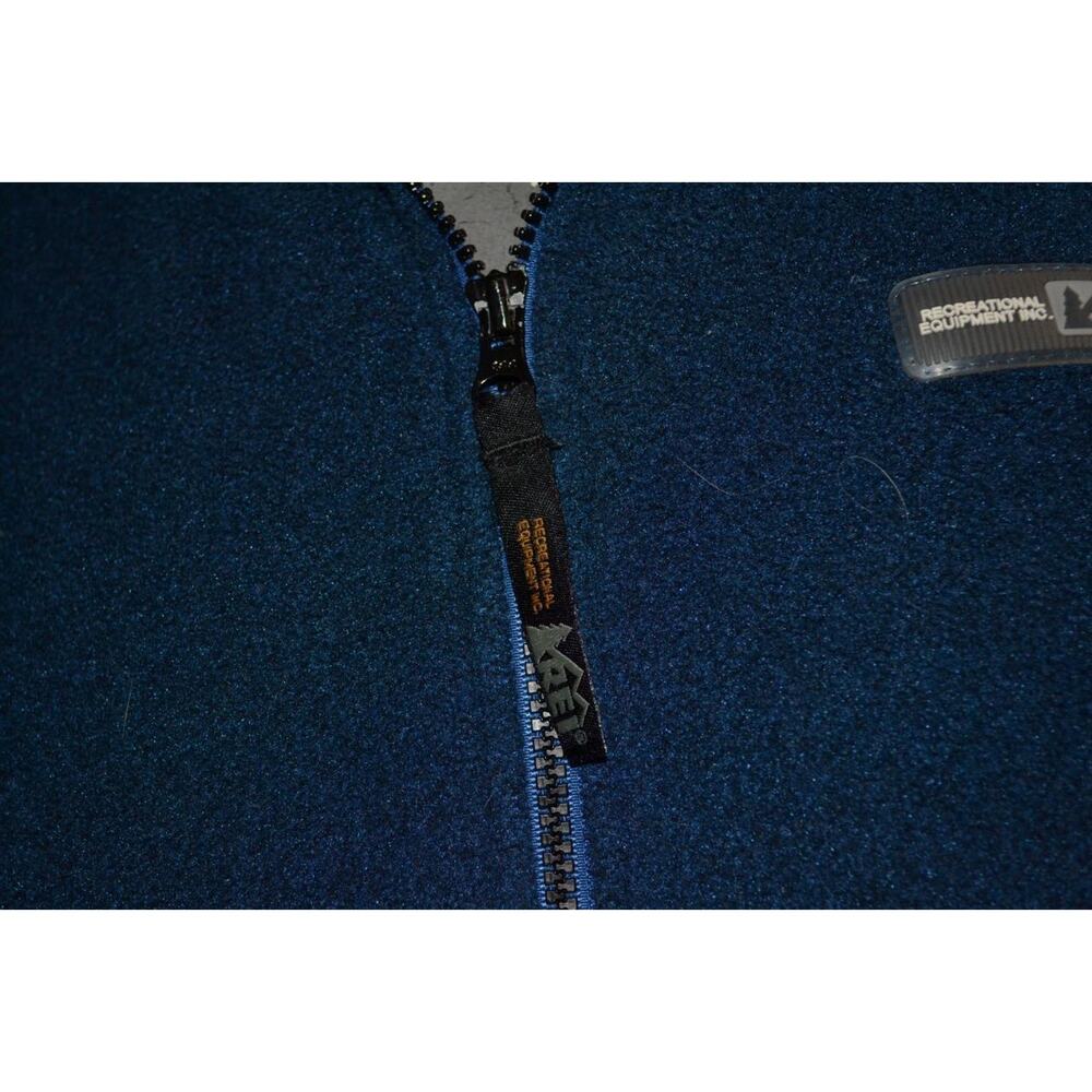 40661 REI Fleece Jacket Vest Polartec Blue Polyester Size Small Mens - Picture 5 of 8